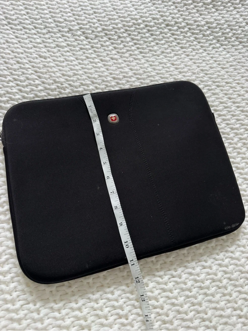 Wenger Black Tablet Sleeve with Red Logo Accent
